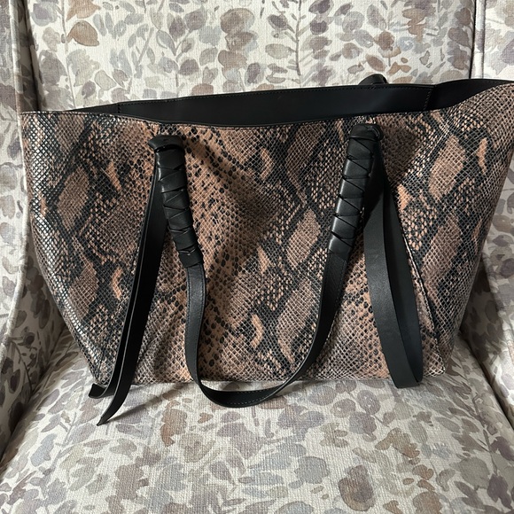 All Saints Snake Print Tote - Picture 1 of 9